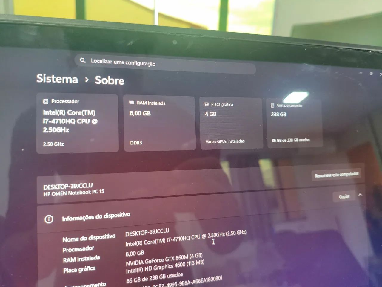 Notebook i7 4 gen + GTX 860m 4gb - Foto 3