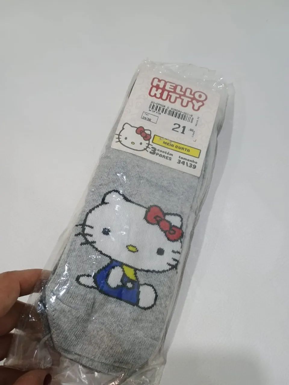 03 Pares de Meias da Hello Kitty - Foto 3