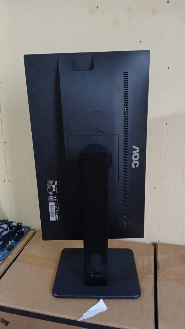MONITOR aoc 22 polegadas 75hz aceito cartão