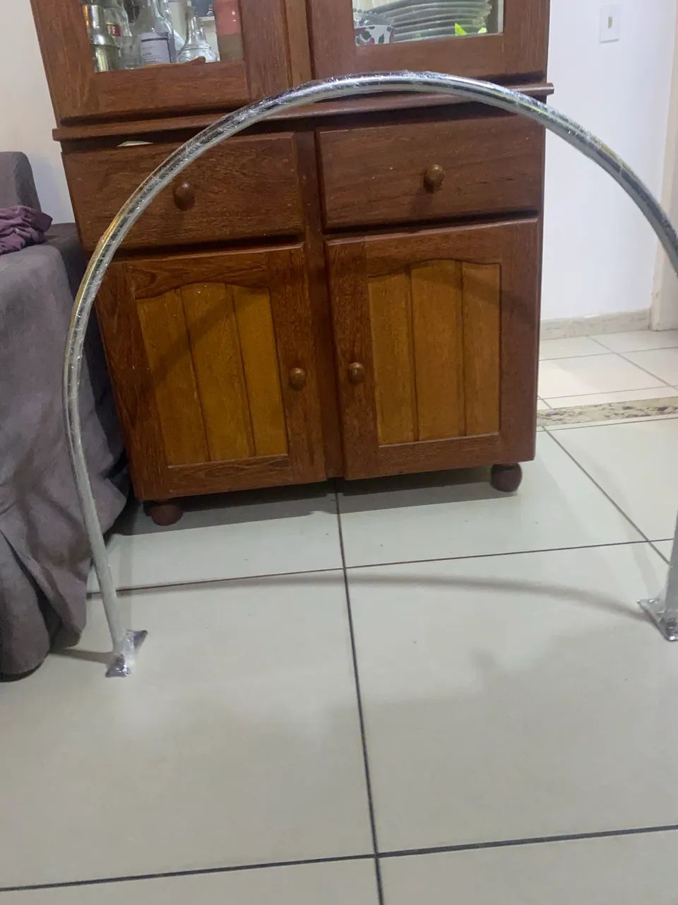 Arara Provador 90x90 Cromado - Foto 2