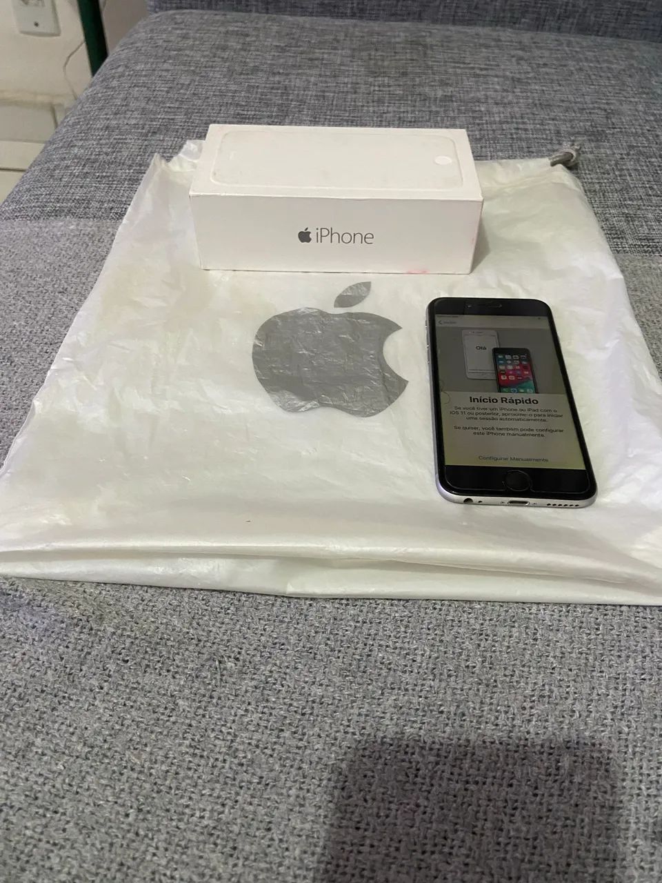 iPhone 6 16 prata ótimo estado - Foto 3