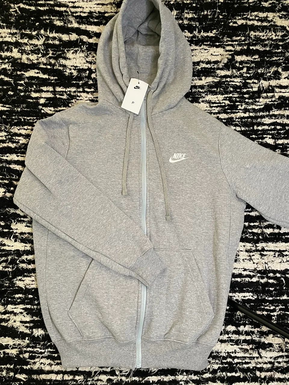Moletom Nike Club Cinza 2 Faixa