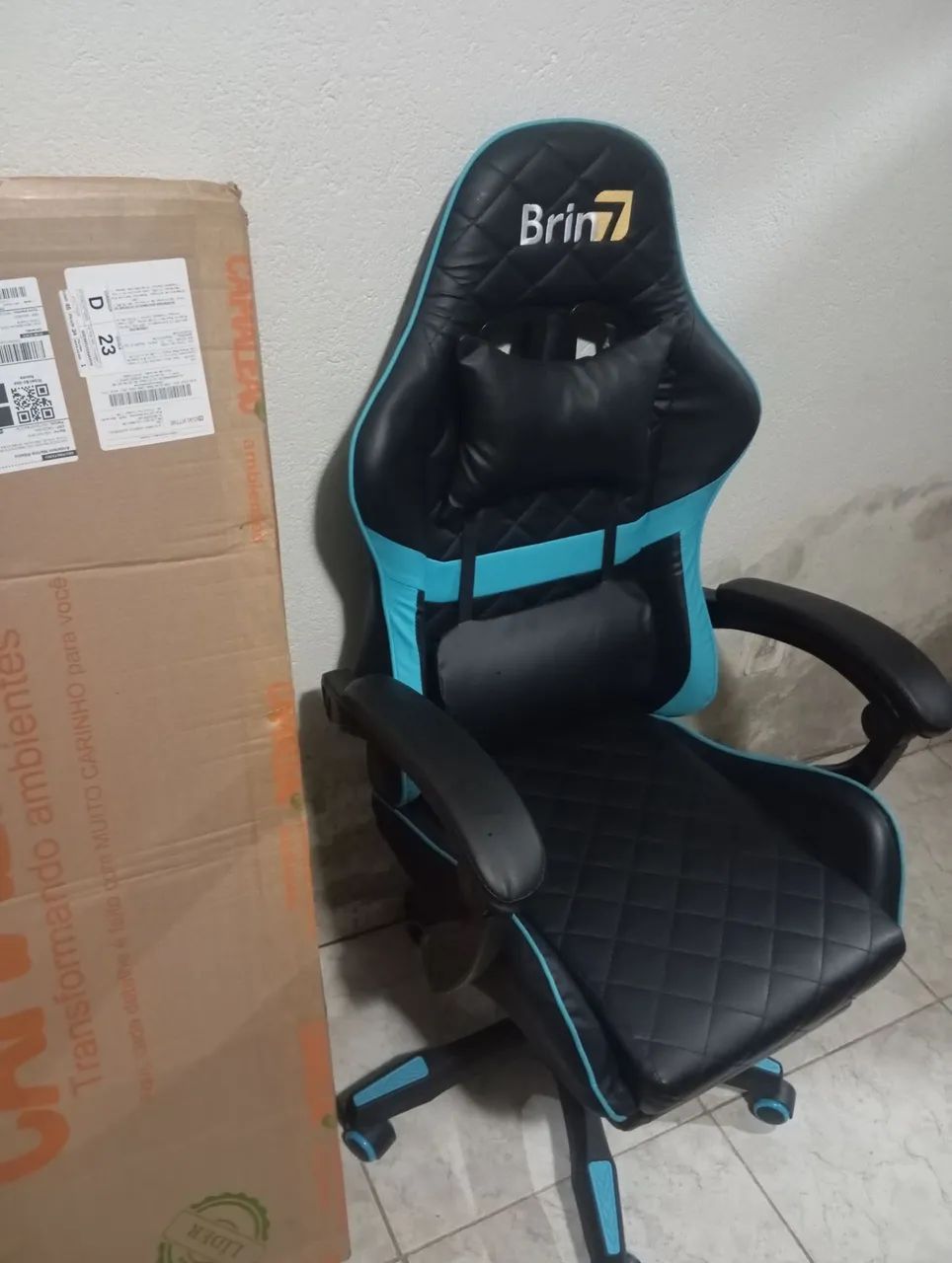 Cadeira gamer nova, negócio em cadeira ergonômica gamer