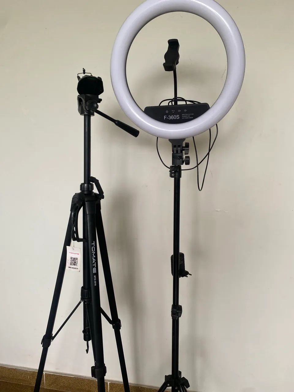 Kit tripé, Ring Light + microfone de mesa  - Foto 2