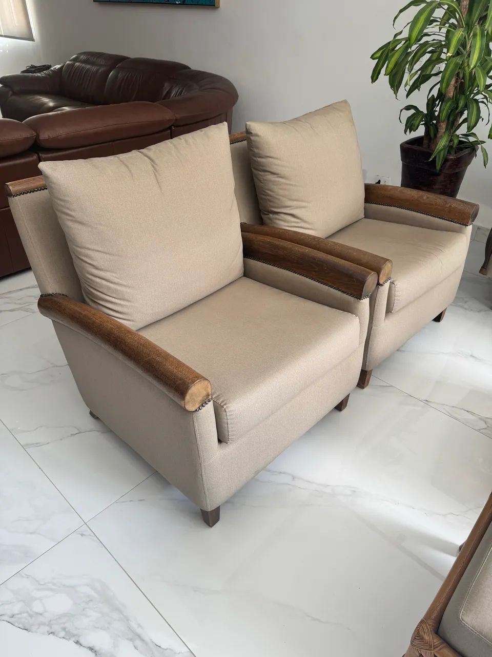 Poltrona de madeira Design moderno 
