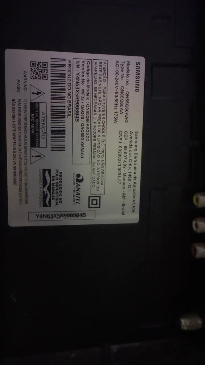 Vendo Tv Samsung 65 polegadas pra retirada de peças  - Foto 2