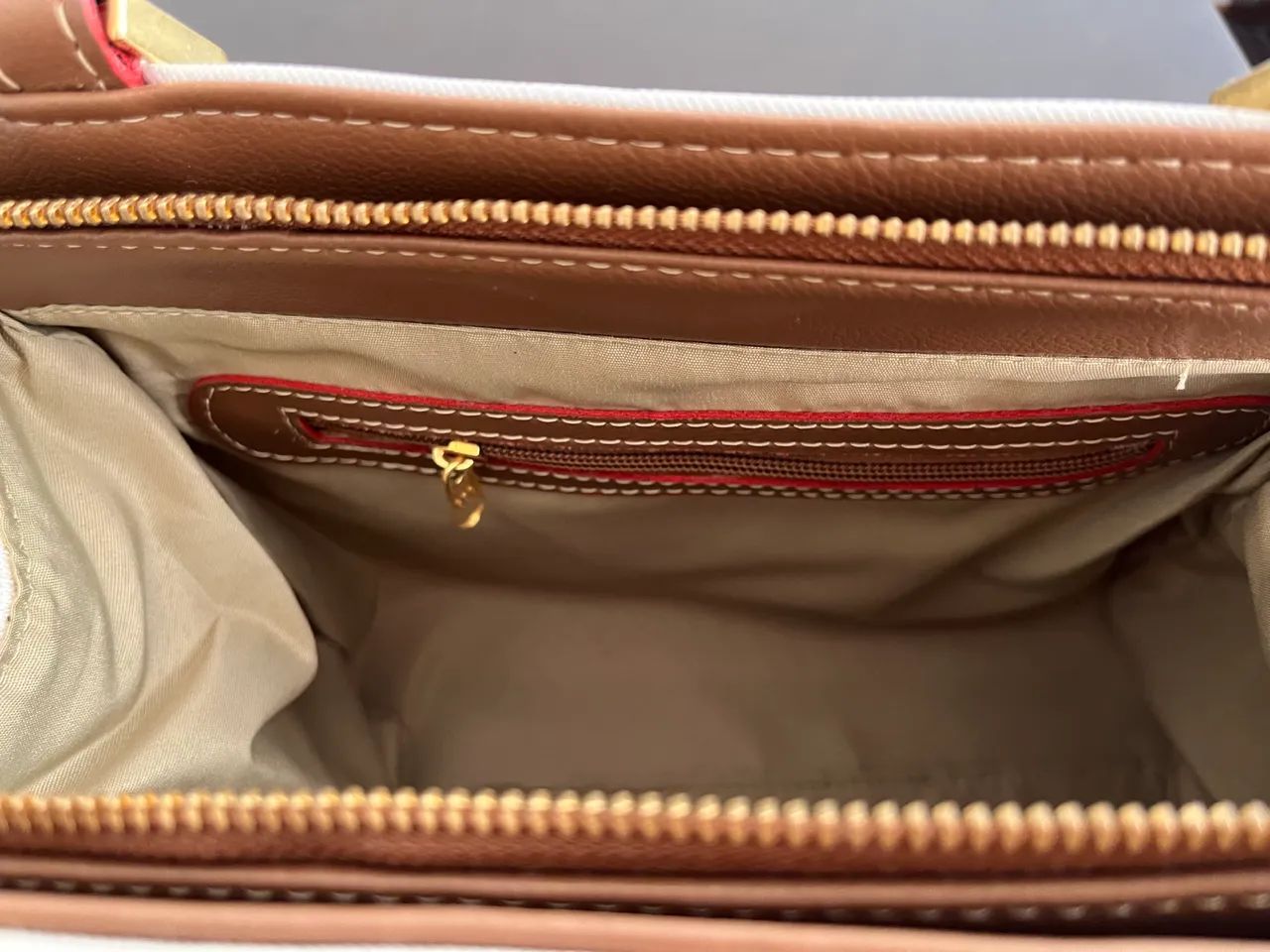 Bolsa MÔNICA SANCHES cor bege novo - Foto 3