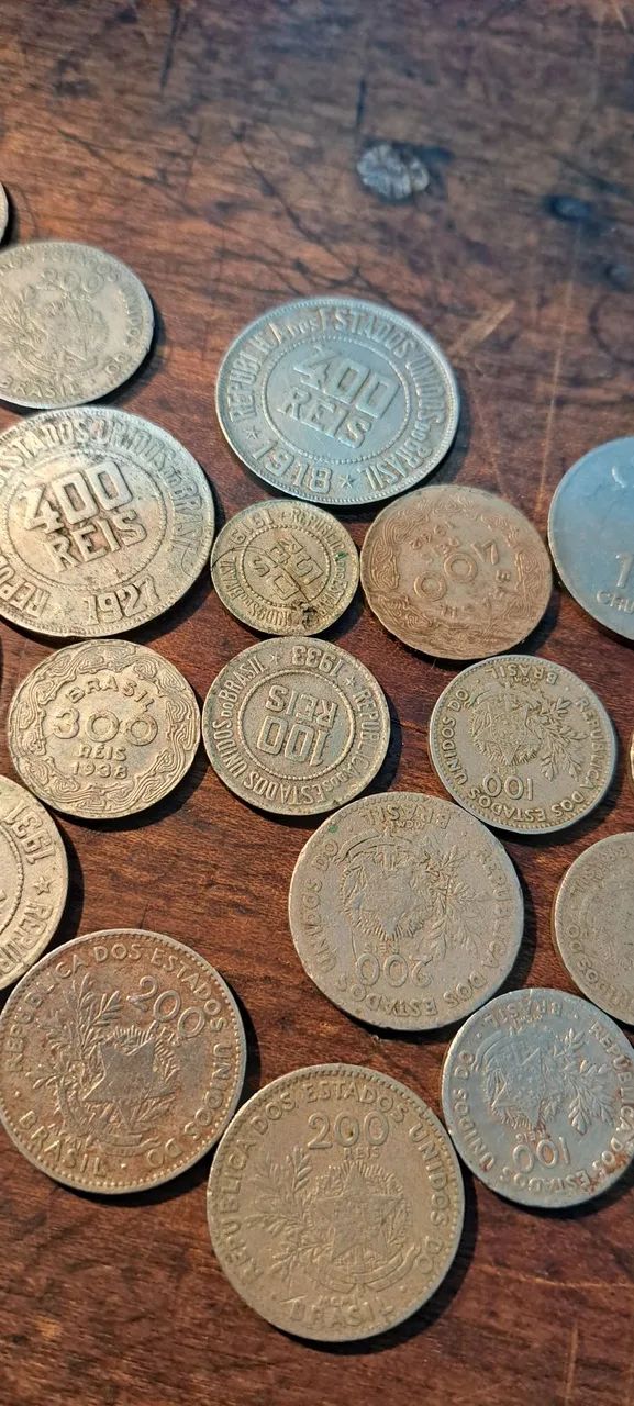 Lote 27 moedas antigas de réis  - Foto 4