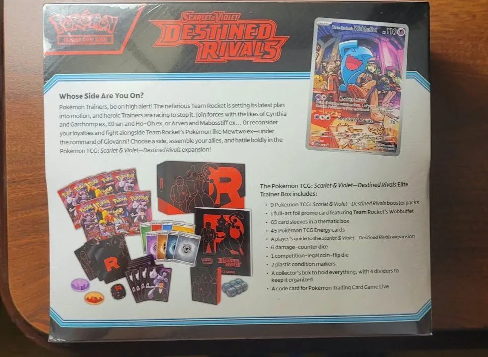 Pokemon ETB Destined Rivals ING Lacrada - Foto 2