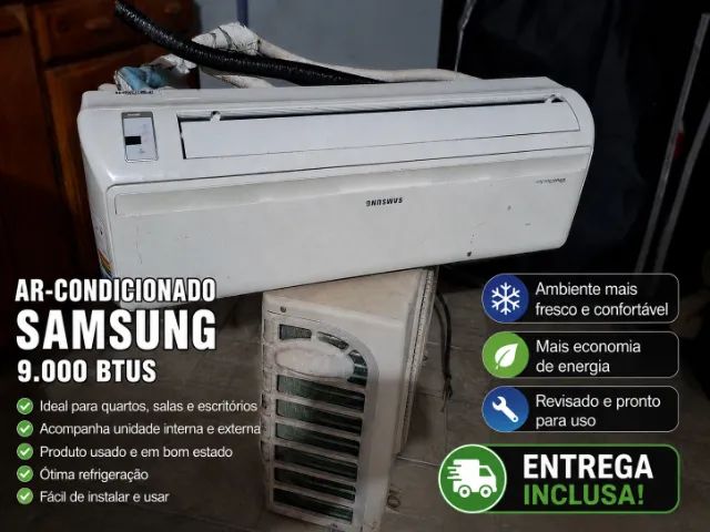 ? Samsung 9.000 BTUs Split - Gelando Muito | Valor a Negociar