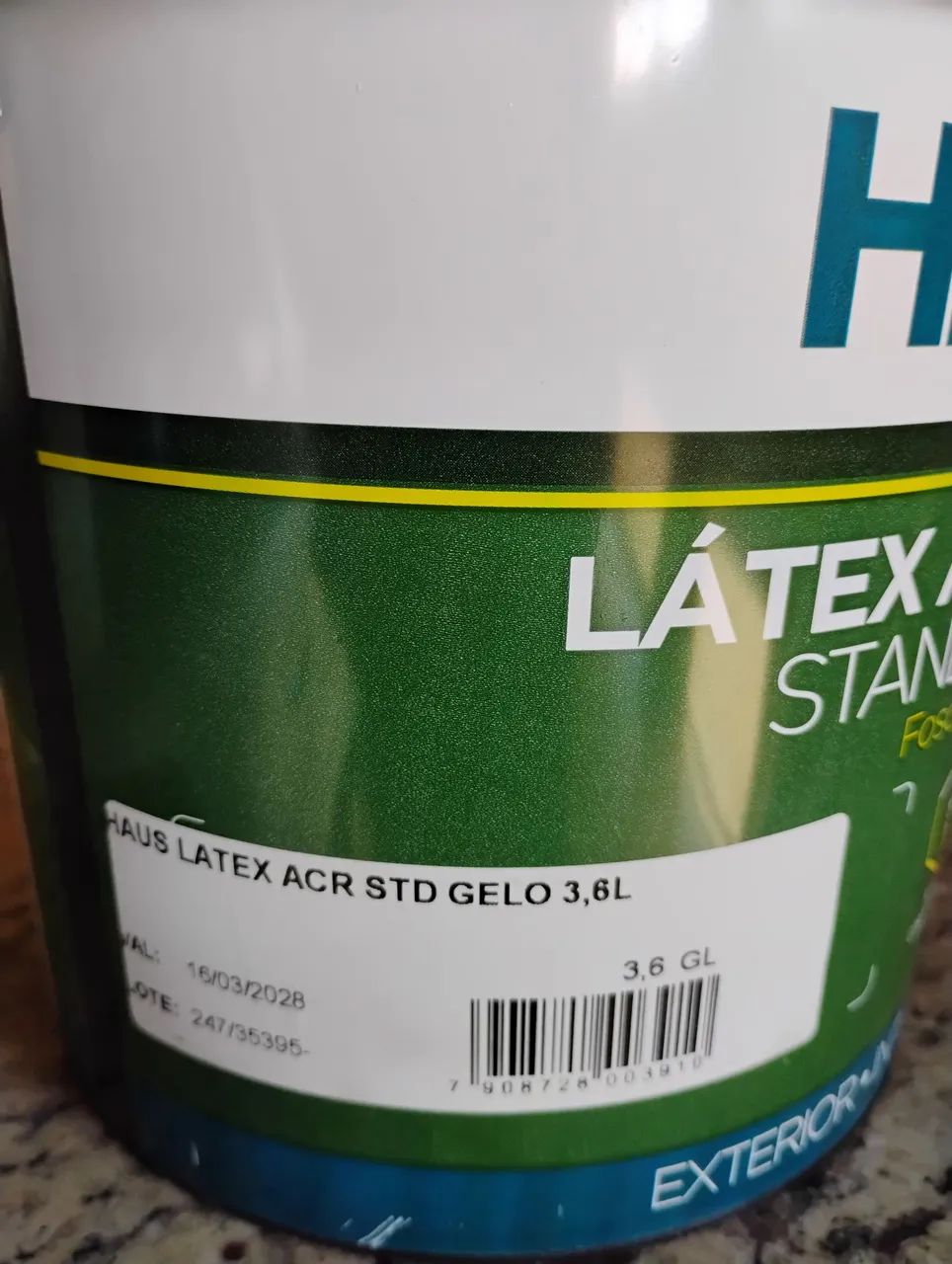 R$ 80,00 BRANCO GELO TINTA ACRÍLICA 3,6 LITROS. - Foto 2