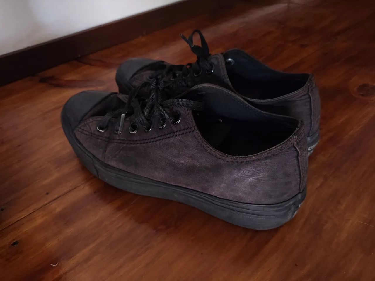 tênis converse all star all black 37 camurça plataforma cano baixo - Foto 2