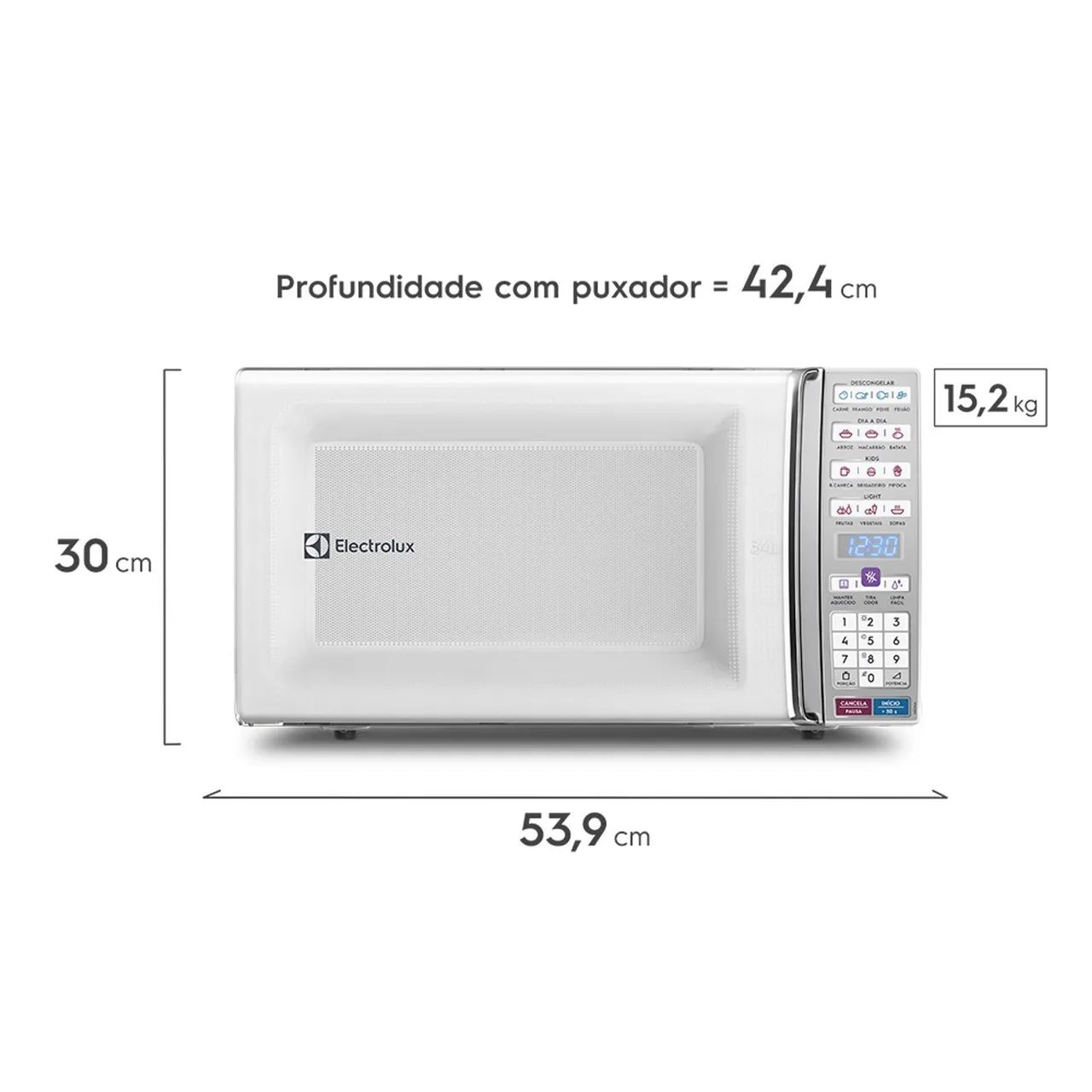Micro-ondas Electrolux 34L Branco com Função Tira Odor e Manter Aquecido - Foto 2