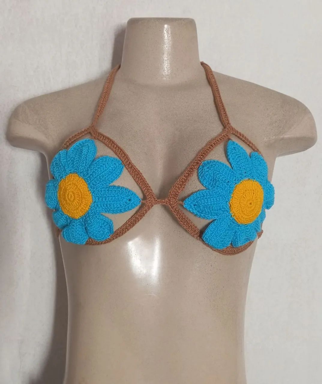 Top de flor de Crochê  - Foto 3