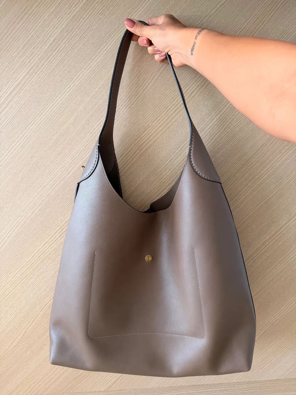 bolsa coach brooklyn shoulder 39 marrom - Foto 4