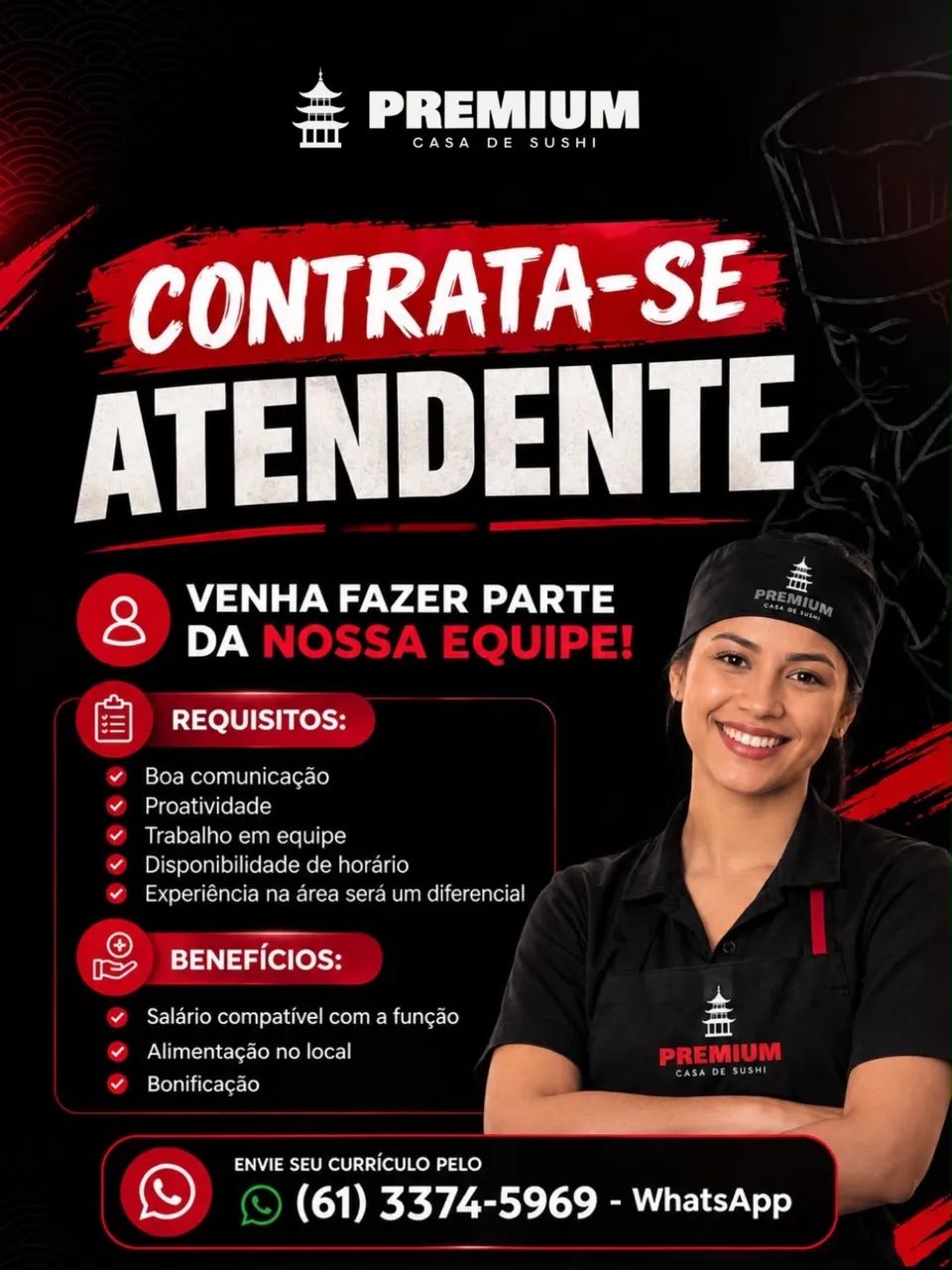 Vaga para restaurante japonês  - Foto 3