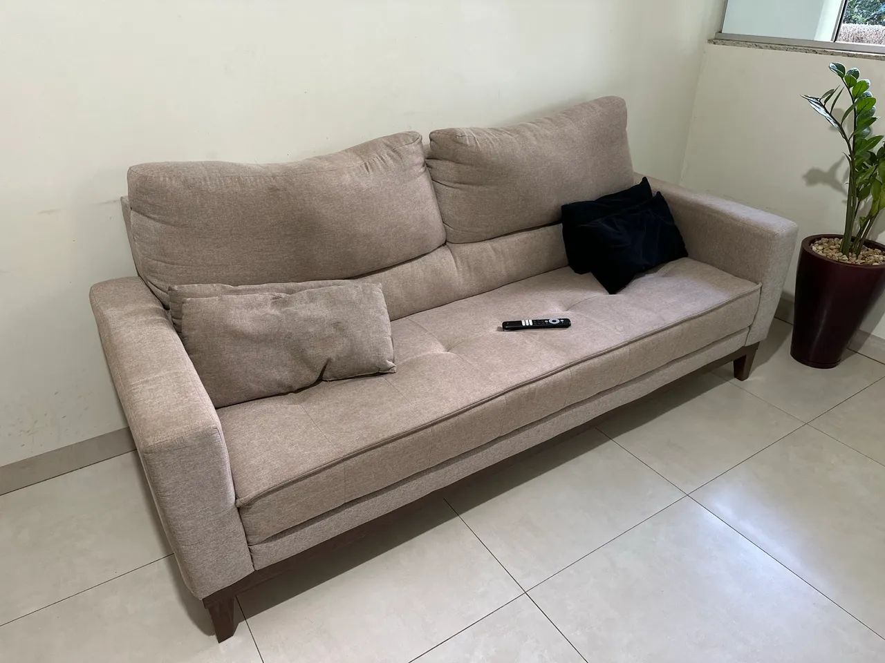 Sofá 4 lugares linho  - Foto 3