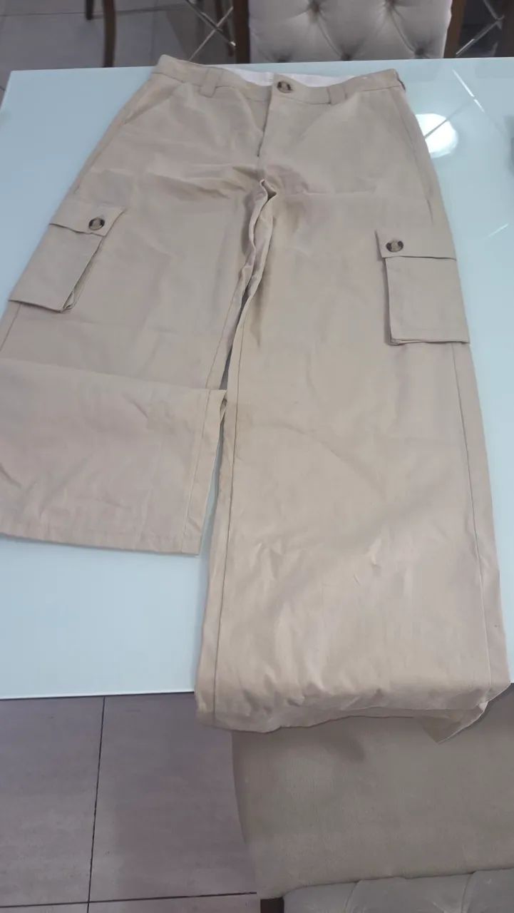 Calça cargo feminina (Tamanho 40) - Foto 4