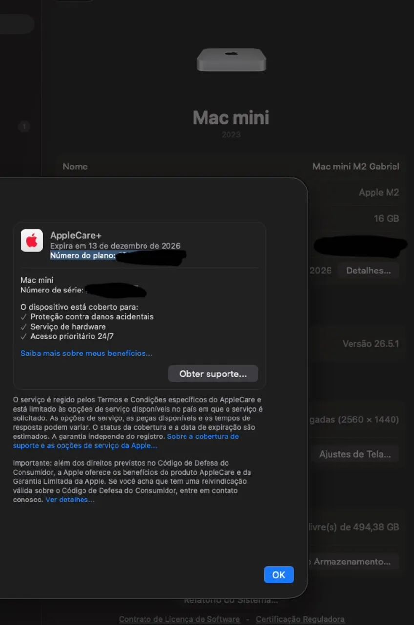 Apple Mac Mini M2 16GB Ram 512GB SSD + Teclado e Mouse Apple Magic (Preto) - Foto 4