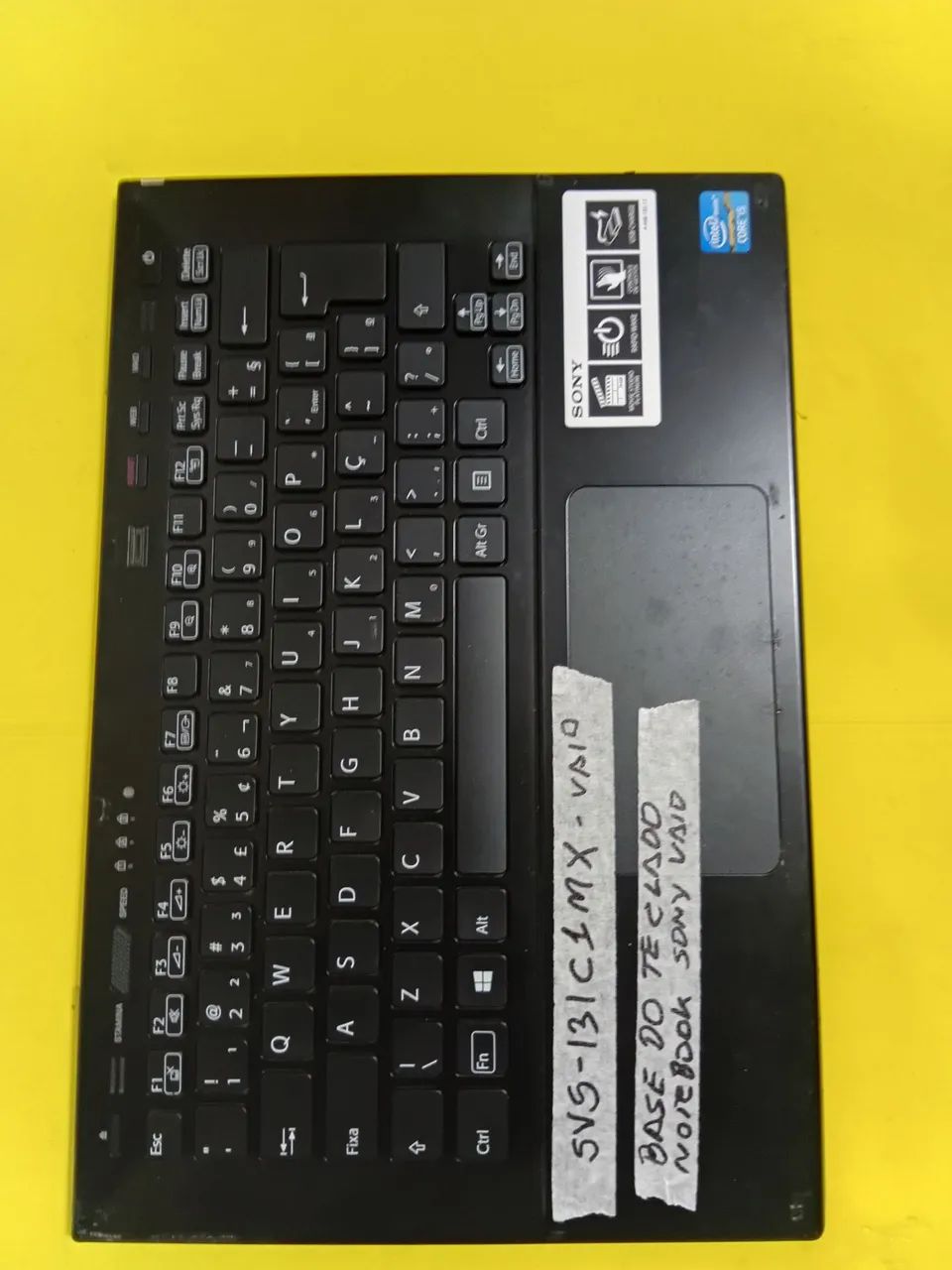 Base  do teclado  notebook  sonyvaio SVS131C1MX