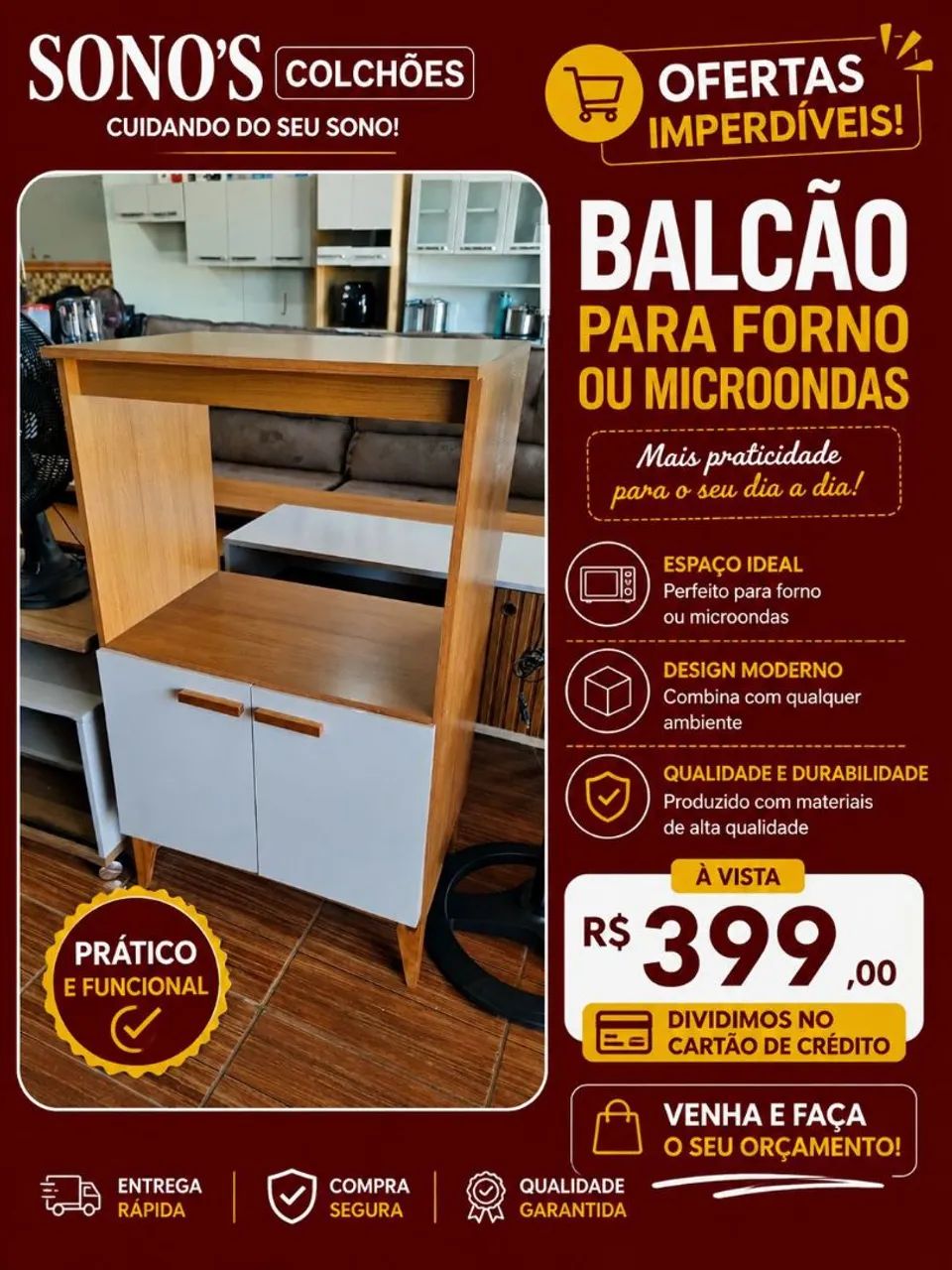 Armário para forno 