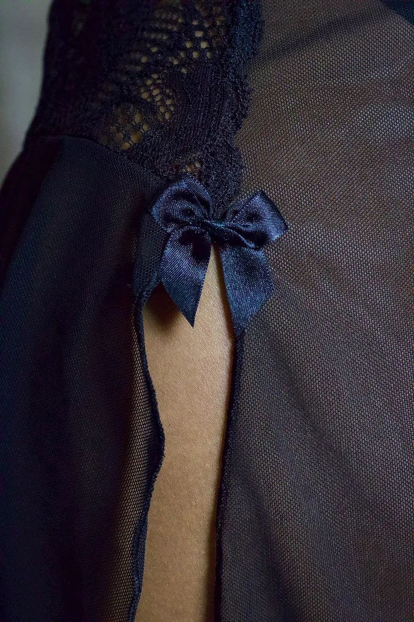 Camisola em Tule e Renda com Detalhes em Pérola, T: P, M e G - Foto 3