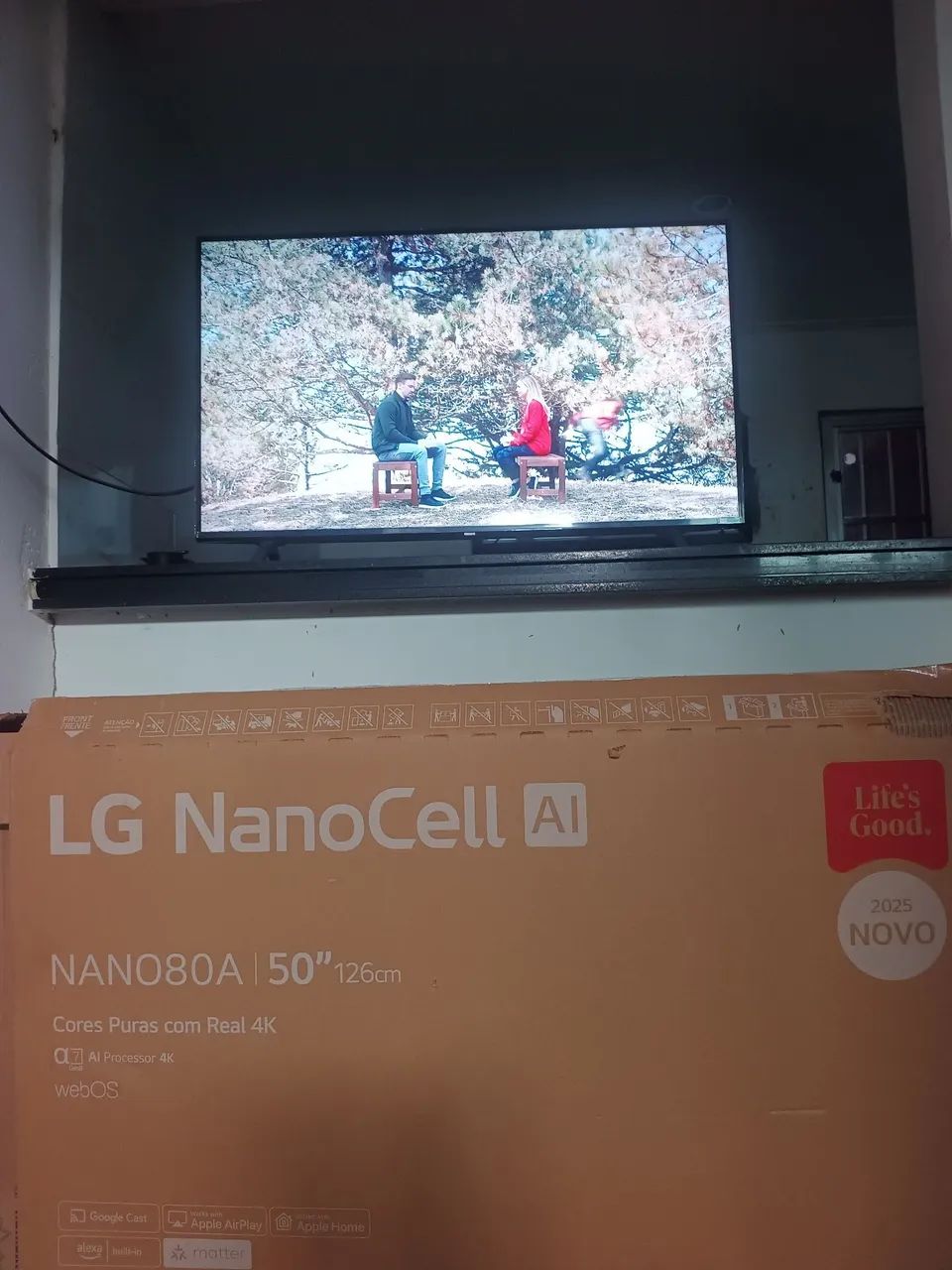 Tv smart 50 polegadas LG nonocell nova 3 meses de uso