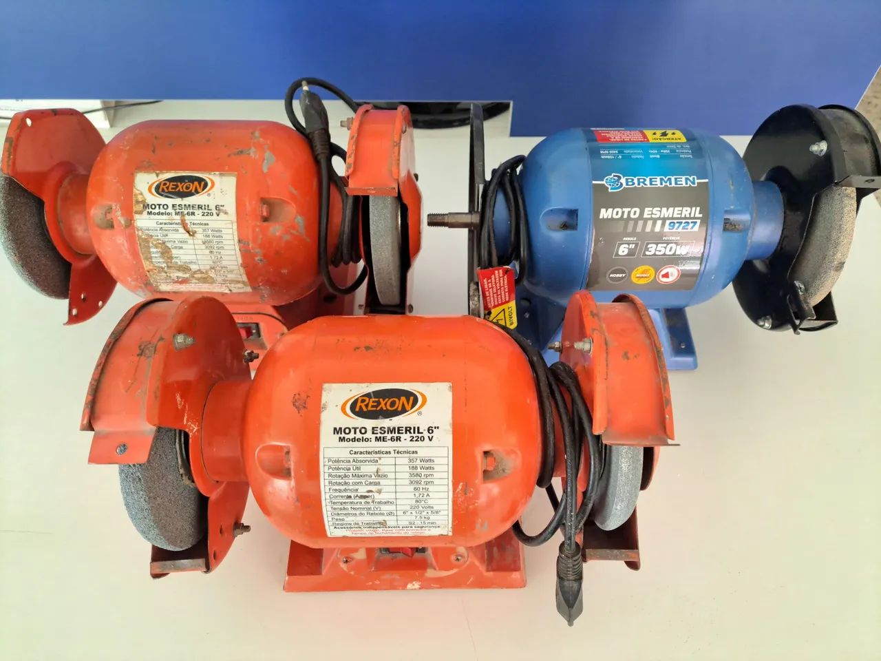 Motor Esmeril Rexon 6 polegadas 220v (Bremen)