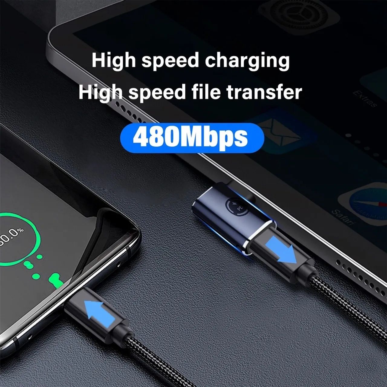 Adaptador De Carregamento Rápido (USB-C Para Lightning) - Foto 3