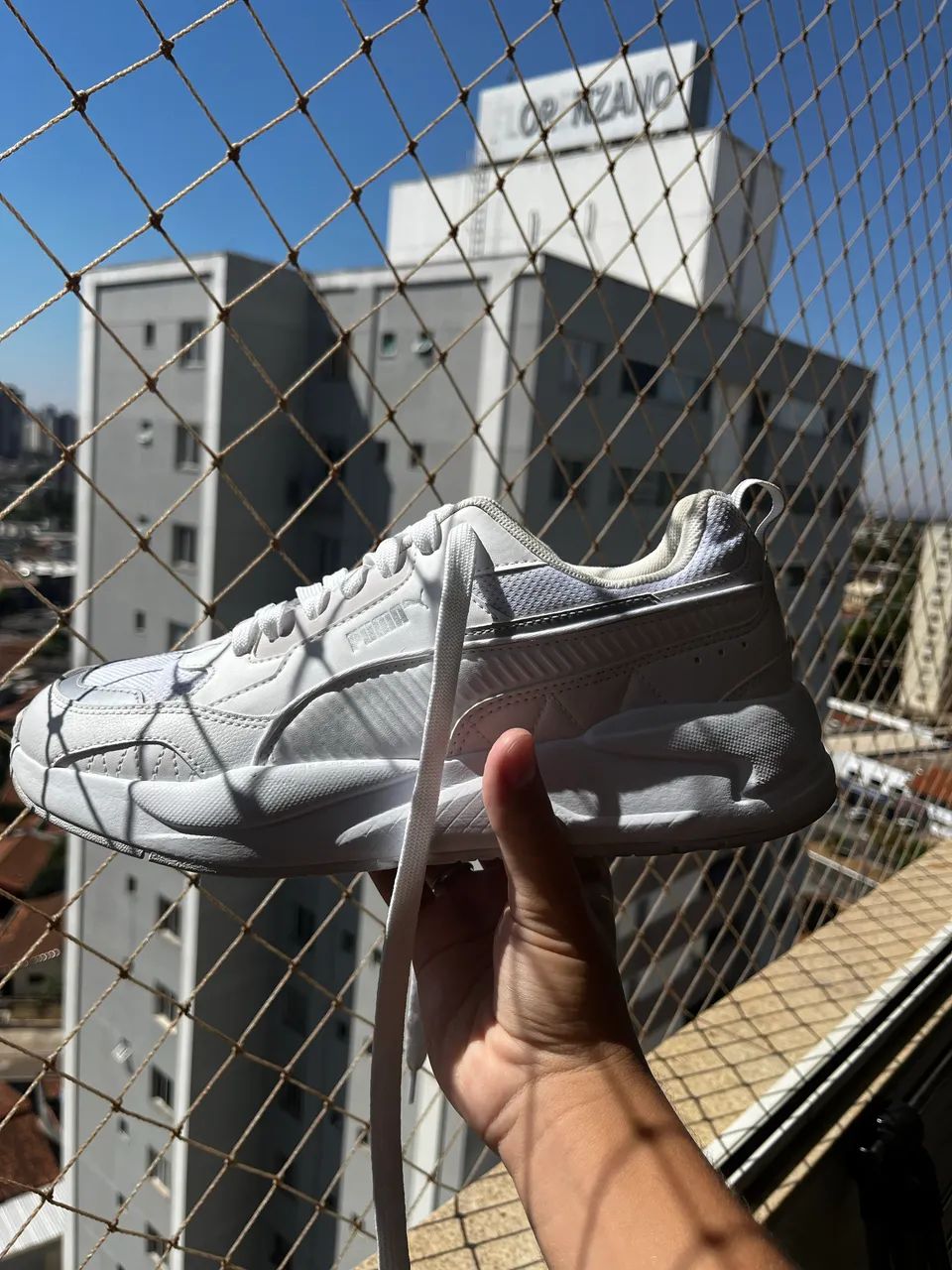 Puma X-Ray 2 Square BDP - Branco + Cinza original - Foto 2