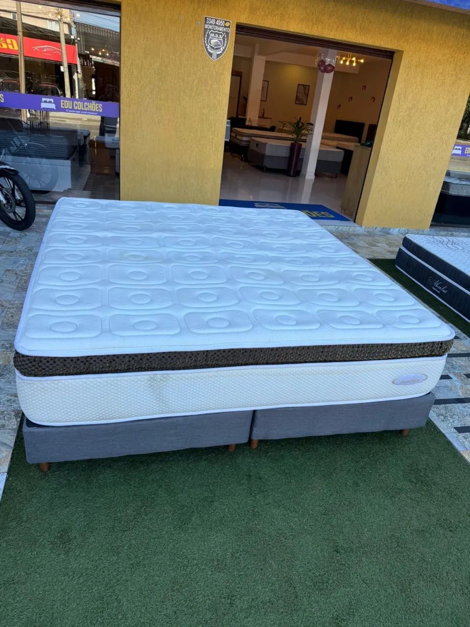 Cama KING MAXFLEX SEMINOVO TOP COM BASE - entrego!  - Foto 3