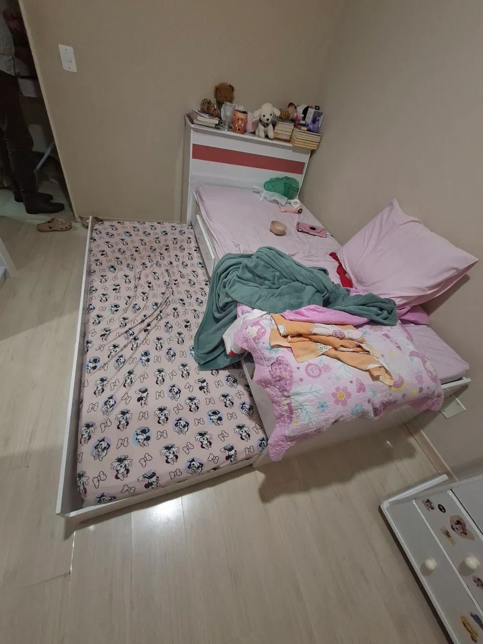 Cama solteiro com baú e cama auxiliar  - Foto 3