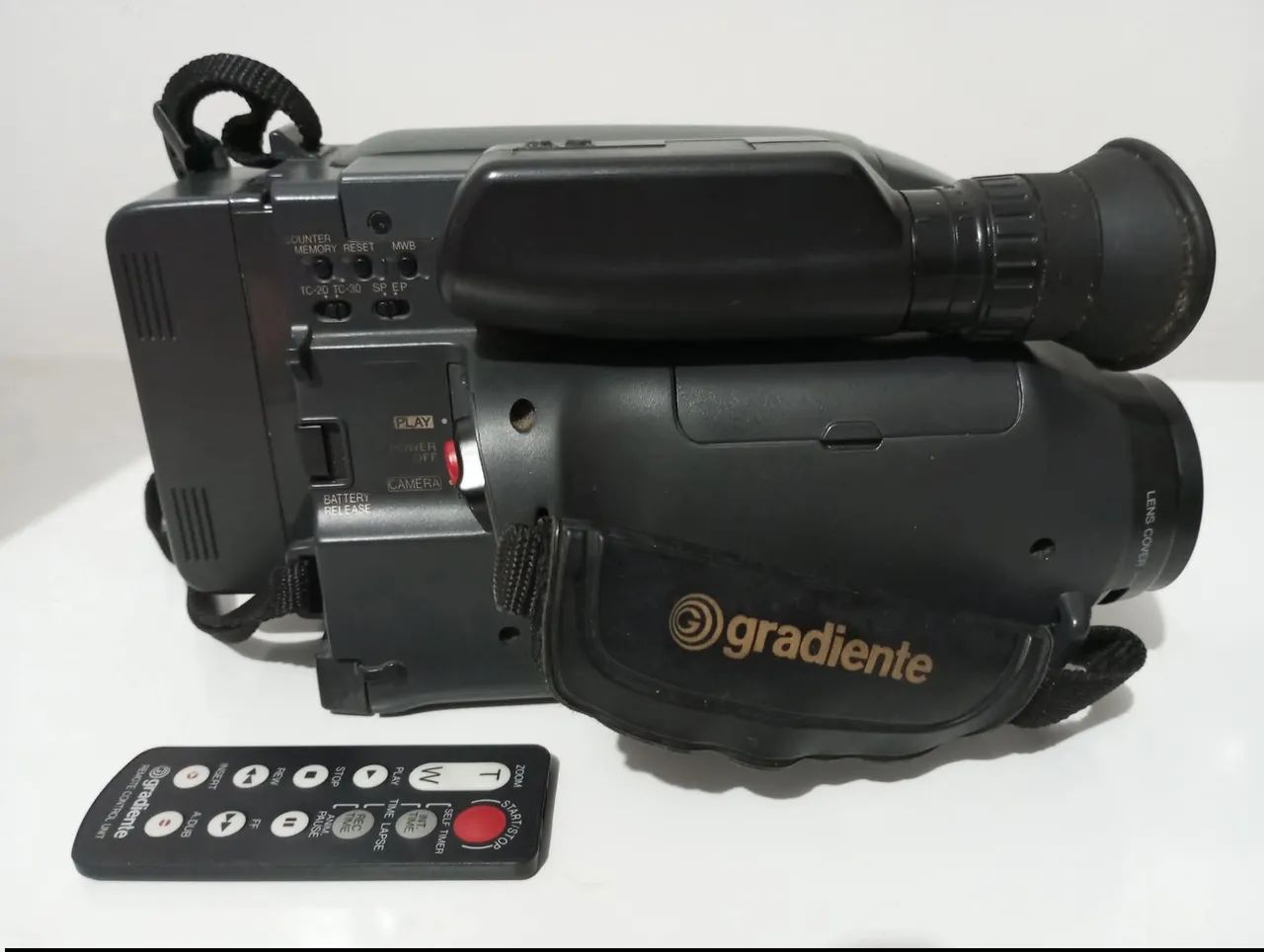 Câmera Filmadora Gradiente Clássica Retrô Original Impecável Completa Acessórios  N.Fiscal - Foto 5