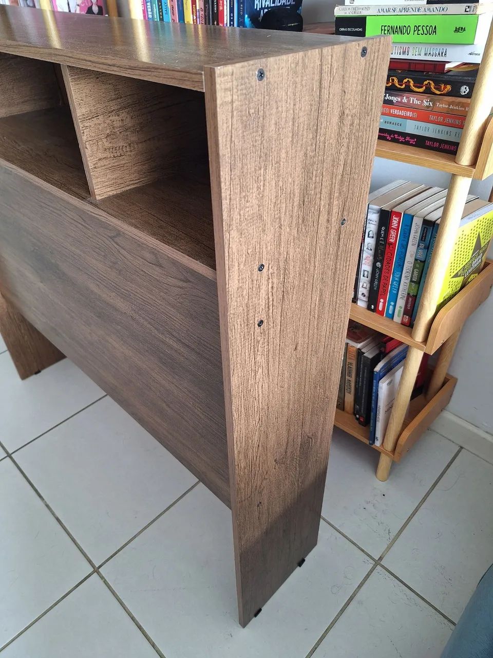 Cabeceira de madeira para cama de solteiro - Pouco usada - Foto 3