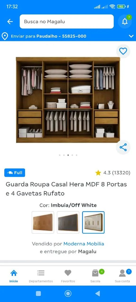Guarda roupa Casal na Caixa - Foto 3
