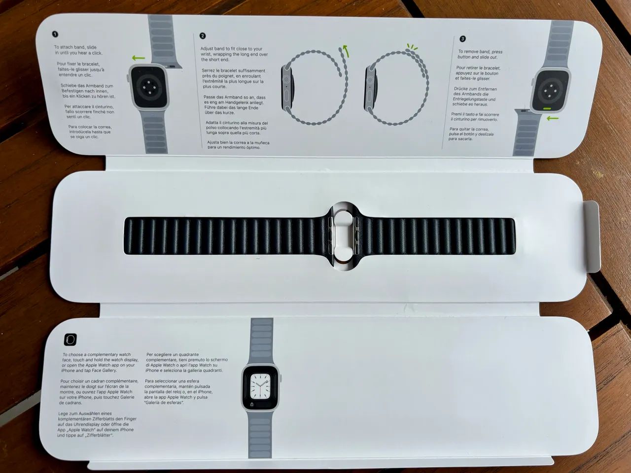 Pulseira Apple Leather Link 45mm - NOVA - Foto 3