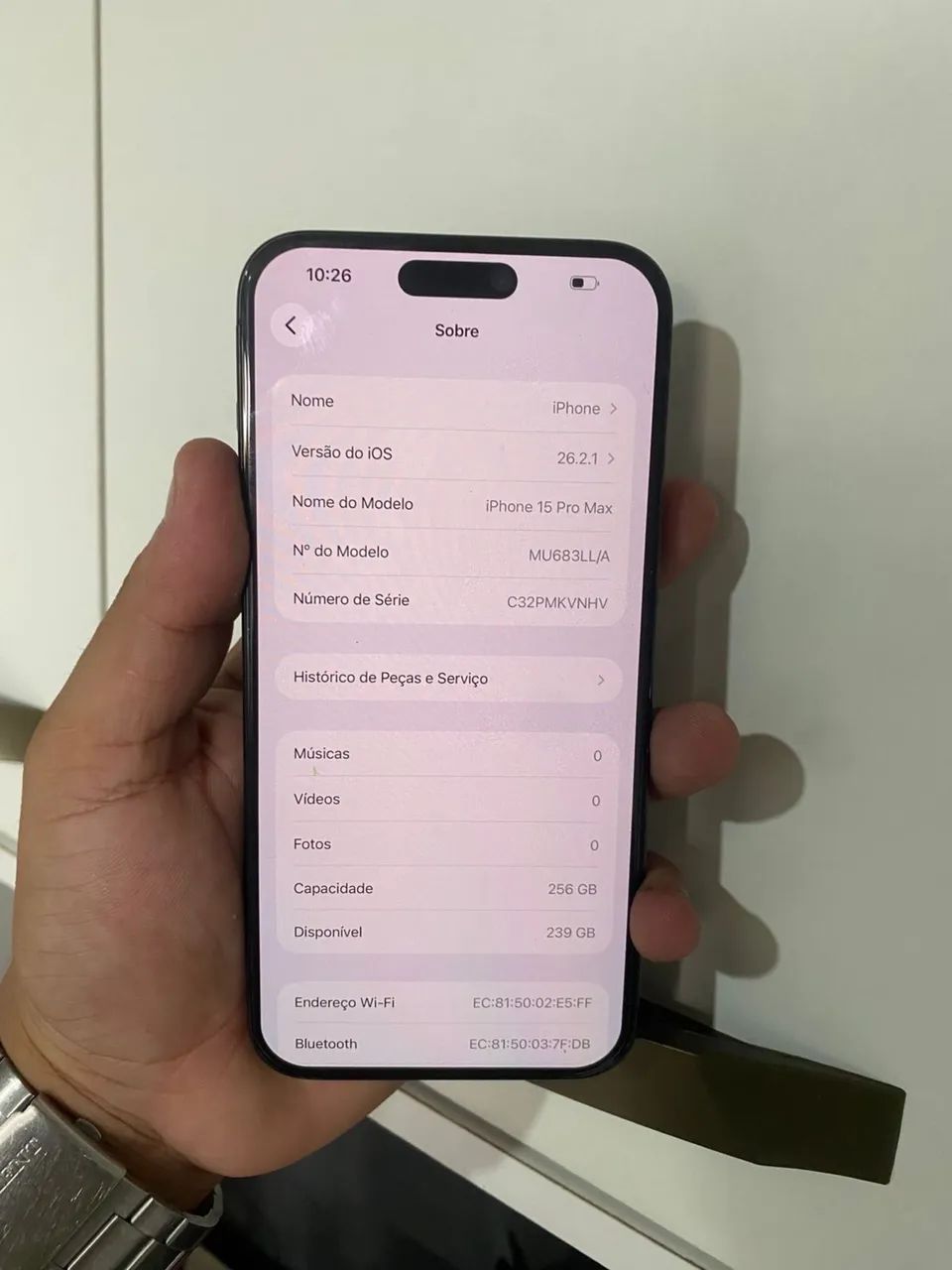 iphone 15 pro max 256 gb Face ID ok tudo ok ( apenas tela trocada