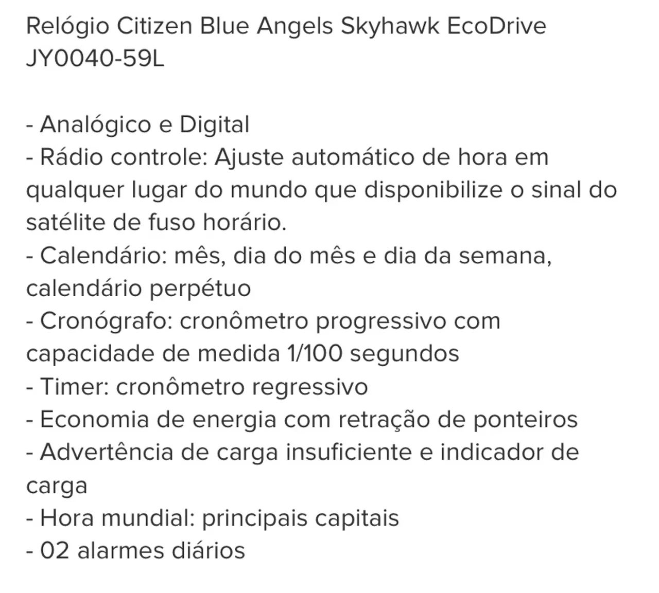 Relógio Citizen Blue angels - Foto 2