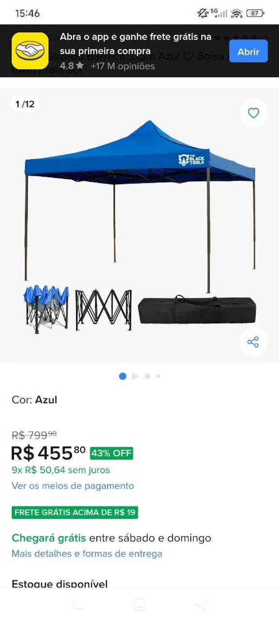 Tenda gazebo 3x3 - Foto 2