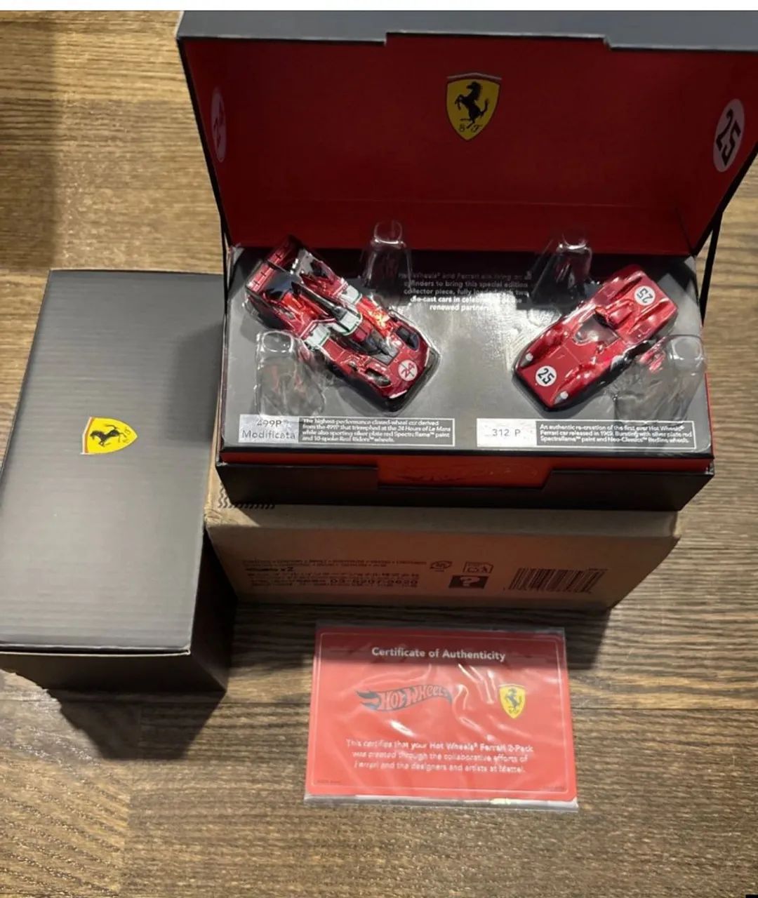 Hot Wheels x Ferrari Heritage Collection Conjunto 312P e 499P, Exclusivo da Mattel - Foto 2