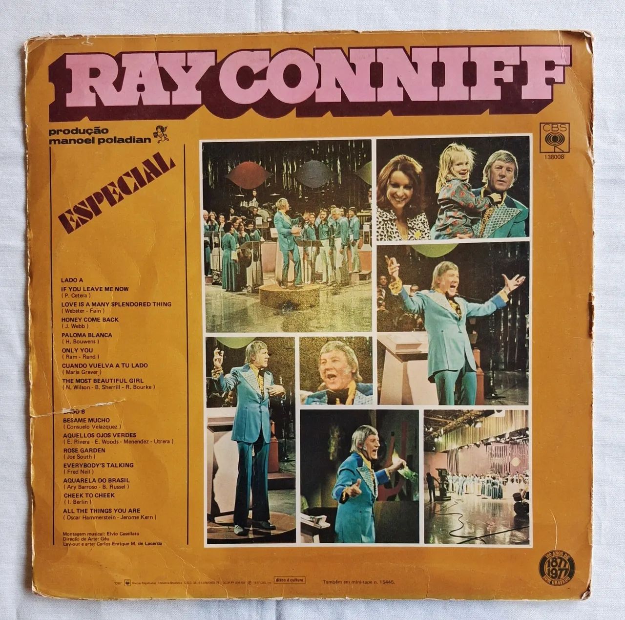 Disco de Vinil LP RAY CONNIFF - ESPECIAL - 14 SUCESSOS - CBS - 1977 - Foto 2