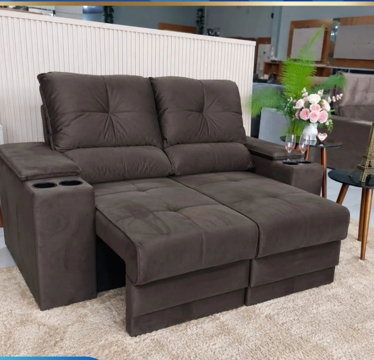SOFA P/2 LUGARES RETRÁTIL E RECLINÁVEL  - Foto 3