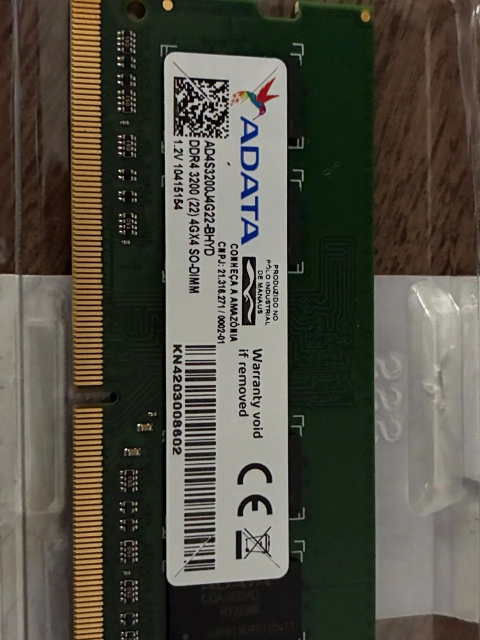 Memória RAM 8GB (2 x 4GB)