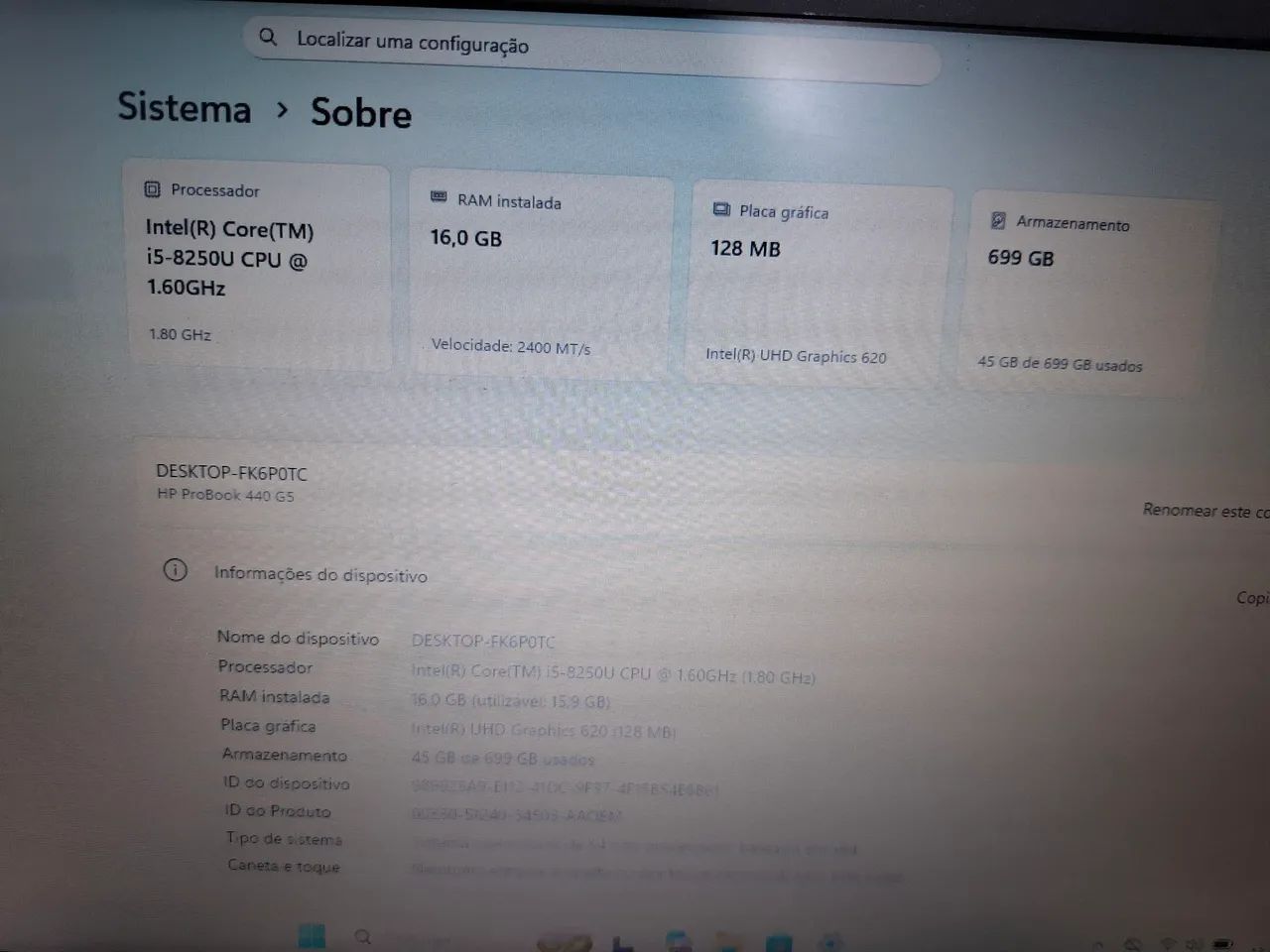 Notebook HP i5 8 geração  - Foto 4