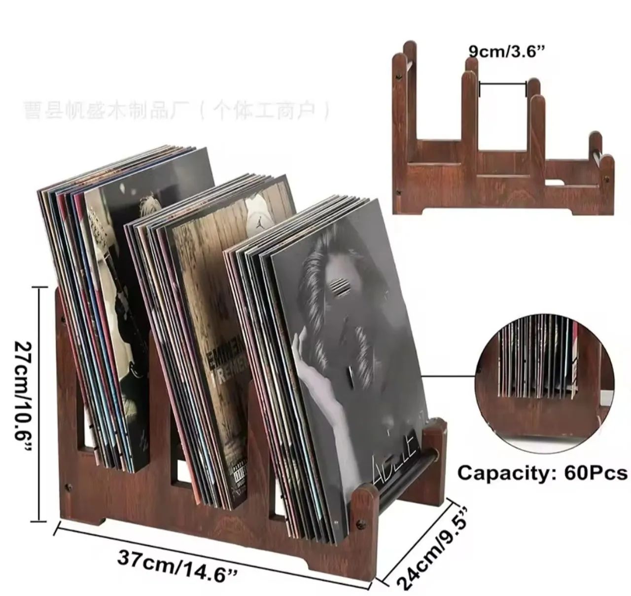Suporte para Discos de Vinil<br> - Foto 2