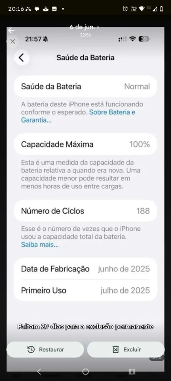 iPhone 16 pro max semi novo com acessórios na caixa . - Foto 5