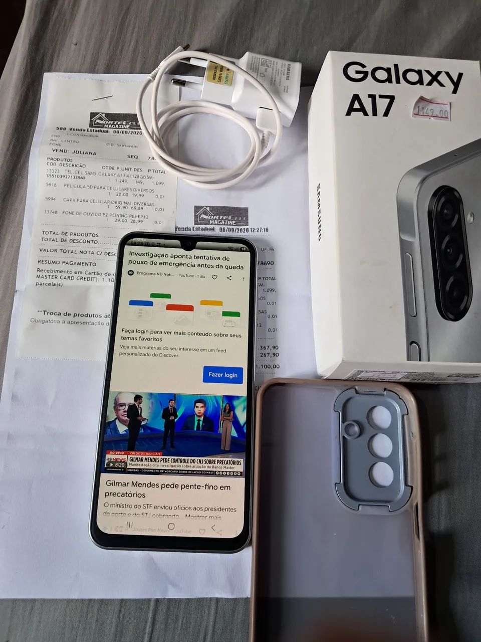 Celular Samsung Galaxy A17 novo  top - Foto 3