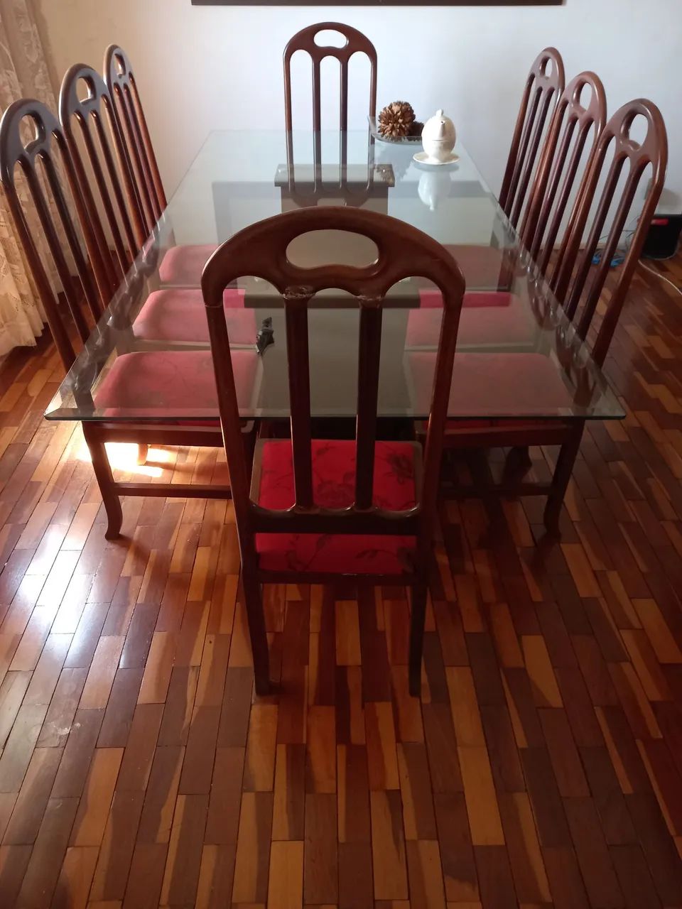 Mesa de vidro 8 lugares  - Foto 2