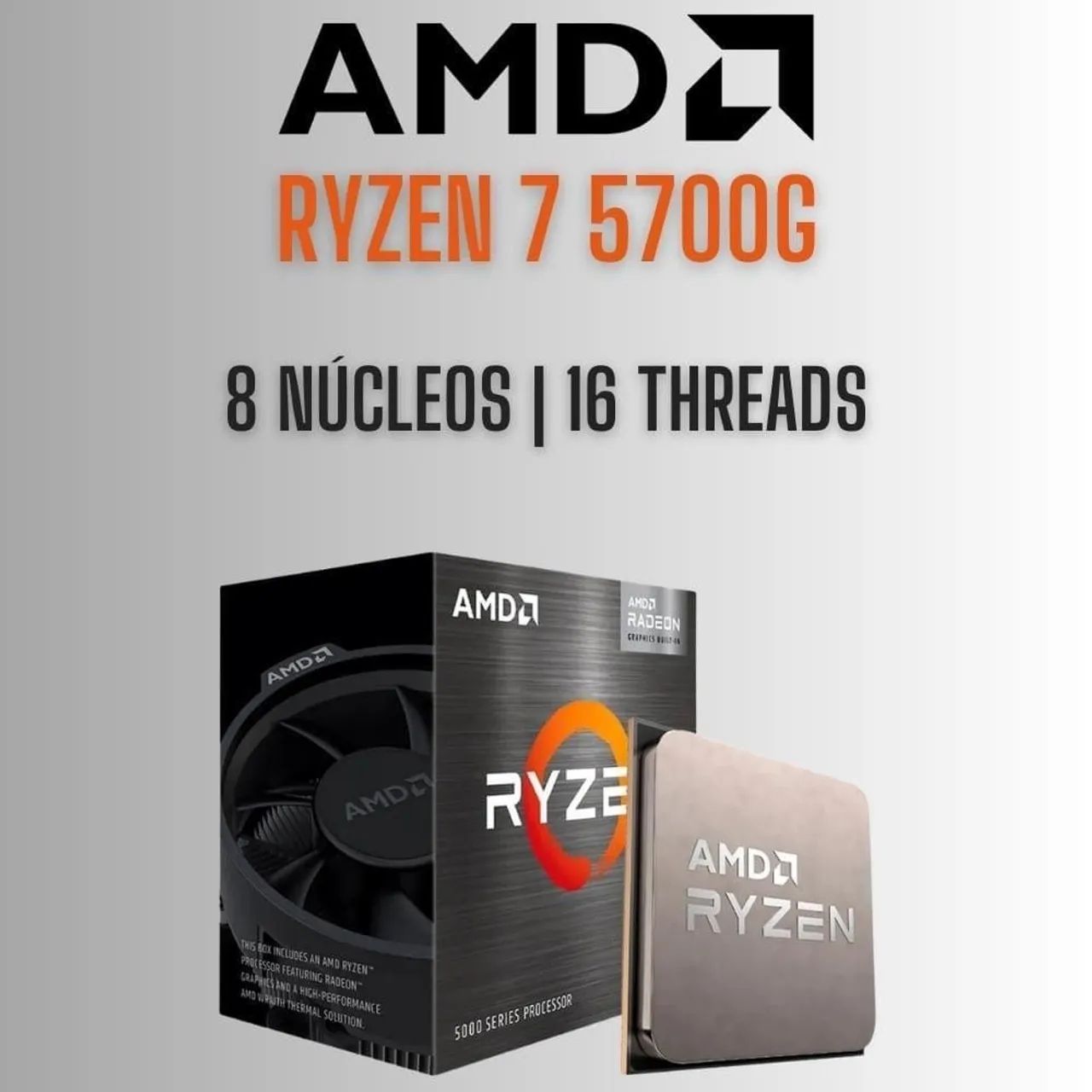 PROCESSADOR AMD RYZEN 7 5700G 4.6GHz - Foto 3