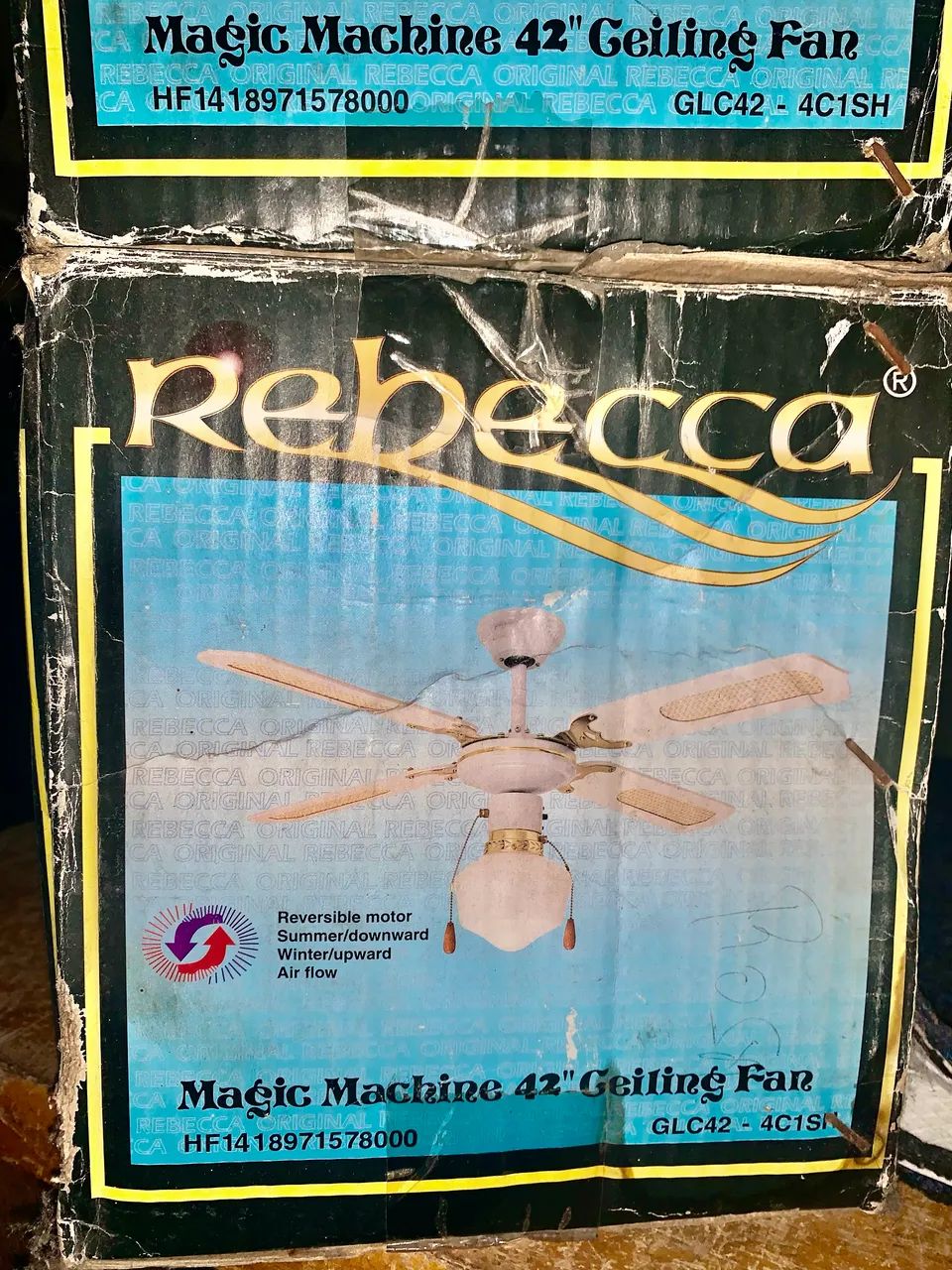 Par Ventilador de Teto Rebecca Magic Machine 42 polegadas (Modelo GLC42-4C1SH) - Foto 3